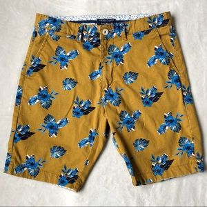 Denim & Flower 🌴 Hawaii Tiki Floral Casual or Dress Shorts - 30